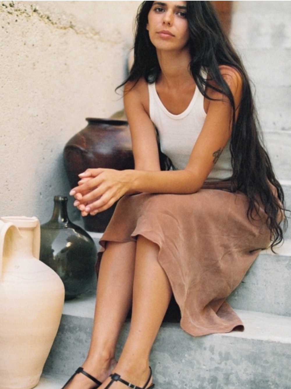 New Ozma Grace Slip Skirt in Manzanita
